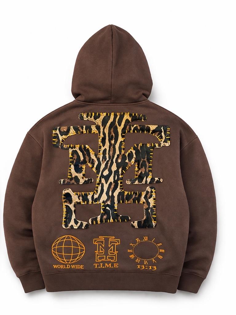 Cavallini Leopard T.I.M.E Hoodie